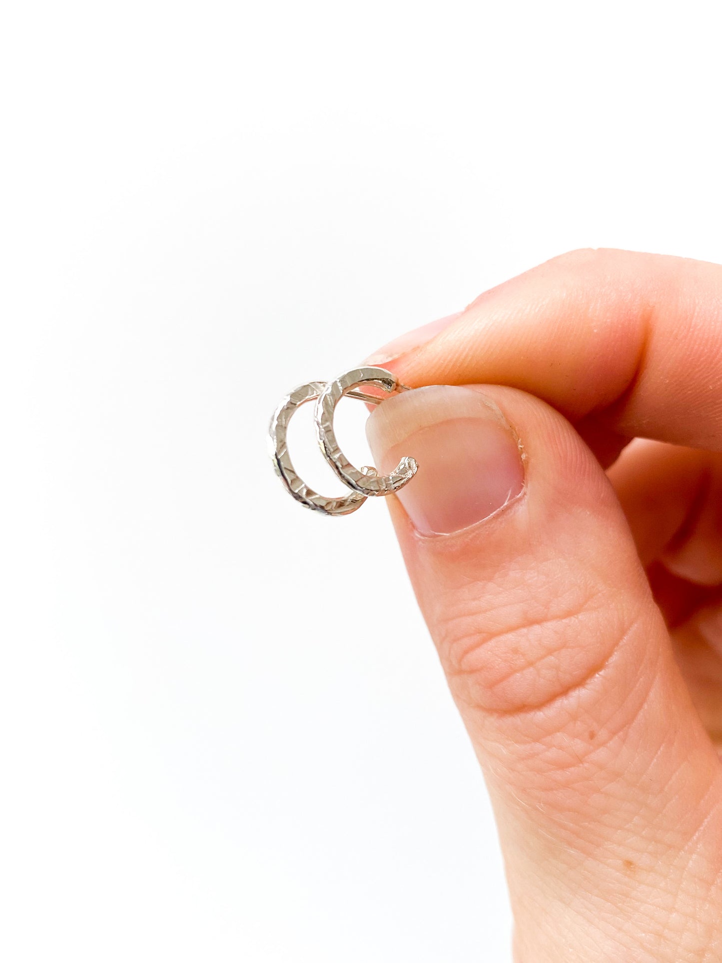 Huggie Hoop - Textured