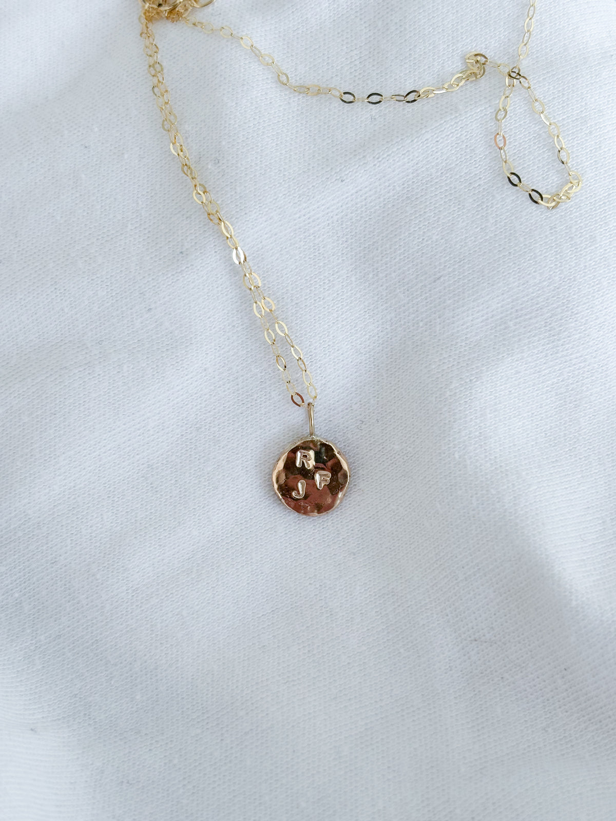 9ct Gold Large Initial Necklace (Pre order for December/Christmas)